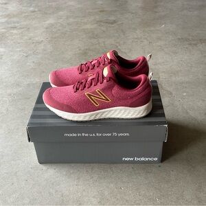 New Balance Fresh Foam Arishi V3 Burgundy Knit Running Shoes/Sneakers 8.5 Womens